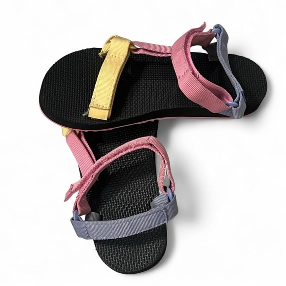 Teva Pink, yellow & blue sandals - Picture 1 of 8